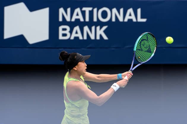 August 7, 2026, Toronto, Ontario, Canada: ANN LI of the United States returns the ball during her third-round match against Elena Rybakina of Kazakhstan at the National Bank Open, part of the Hologic WTA, Tennis Damen Tour, at Sobeys Stadium. Tennis 2026: WTA 1000 National Bank Open Presented By Rogers.  - ZUMAr228 20260807_znp_r228_010 Copyright: xVasiliyxRyabykhx