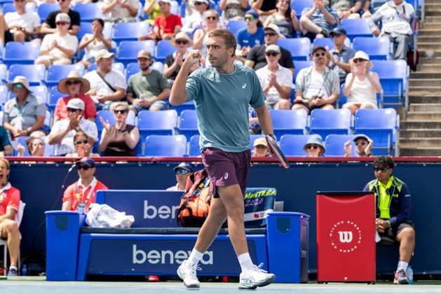 August 7, 2026, Montreal, Quebec, Canada: DANIEL MERIDA from Spain reaction in match against Alex Michelsen from USA in third round at Canadian Open at IGA stadium in Montreal, Quebec, Canada on 2026-08-07 Montreal Canada - ZUMAl189 20260807_zsp_l189_048 Copyright: xYannickxLegarex