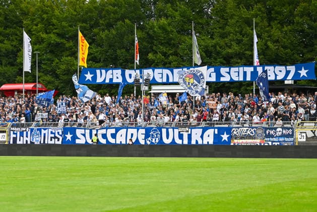 VfB Oldenburg Fans VfB Oldenburg vs. SV Drochtersen Assel, Fussball, Regionalliga Nord, 2. Spieltag, Saison 2026 2027, 07.08.2026, VfB Oldenburg vs. SV Drochtersen Assel, Fussball, Regionalliga Nord, 2. Spieltag, Saison 2026 2027, 07.08.2026 Oldenburg *** VfB Oldenburg Fans: VfB Oldenburg vs. SV Drochtersen Assel, Soccer, Regionalliga Nord, Matchday 2, 2026–2027 Season, August 7, 2026, VfB Oldenburg vs. SV Drochtersen Assel, Soccer, Regionalliga Nord, Matchday 2, 2026–2027 Season, August 7, 2026, Oldenburg Copyright: xEibner-Pressefoto RobertxGertzenx EP_RGN