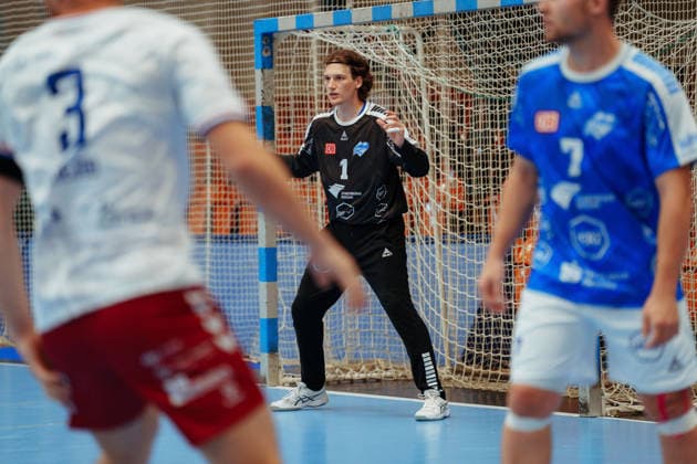 Testspielt: Dessau-Roßlauer HV 06 - PGE Wybrzeze Gdansk Janik Patzwaldt (Dessau-Roßlauer HV 06, 1) am 07.08.2026 in der Anhalt-Arena, Dessau-Roßlau (Sachsen-Anhalt) Dessau-Roßlau Anhalt-Arena Sachsen-Anhalt Deutschland *** Friendly Match: Dessau Roßlauer HV 06 vs. PGE Wybrzeze Gdansk Janik Patzwaldt Dessau Roßlauer HV 06, 1 on August 7, 2026, at the Anhalt Arena, Dessau-Roßlau, Saxony-Anhalt, Dessau-Roßlau, Anhalt Arena, Saxony-Anhalt, Germany