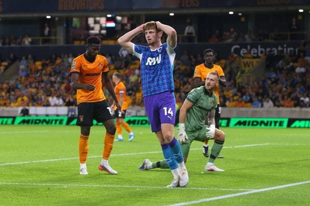 Oli Lynch of Port Vale dejected Wolverhampton Wanderers v Port Vale, EFL Carabao Cup, First Round, Football, Molineux, Wolverhampton, UK - 07 Aug 2026Wolverhampton Molineux United Kingdom EDITORIAL USE ONLY No use with unauthorised audio, video, data, fixture lists, club league logos or live services. Online in-match use limited to 120 images, no video emulation. No use in betting, games or single club league player publications.  Copyright: xPhilxOldham Shutterstockx 17050839bj