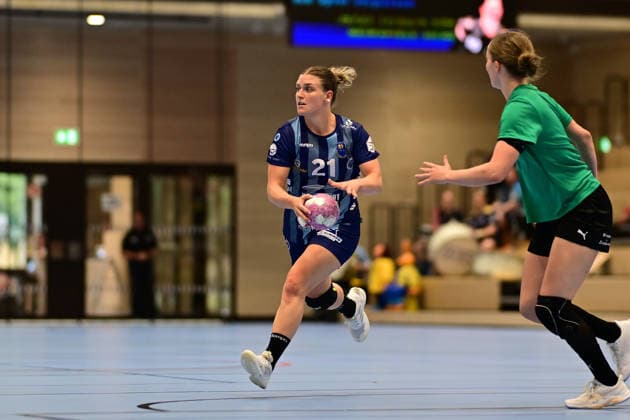 Handball I Frauen I Saison 2026-2027 I Testspiel I Buxtehuder SV - VfL Oldenburg I 07.08.2026 Nele Franz (21, Buxtehuder Sportverein) Buxtehude Halle Nord (Neu) Niedersachsen Deutschland *** Handball I Women I 2026–2027 Season I Friendly Match I Buxtehuder SV vs. VfL Oldenburg I August 7, 2026 Nele Franz 21, Buxtehuder Sportverein, Buxtehude, Halle Nord, Lower Saxony, Germany Copyright: xLobeca FelixxWeißbergx