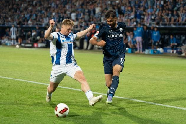 VfL Bochum 1848 v Hertha BSC - 2. Bundesliga Koji Miyoshi of VfL Bochum 1848 in action during the 2. Bundesliga match between VfL Bochum 1848 and Hertha BSC at Ruhrstadion on August 7, 2026 in Bochum, Germany. Copyright: xTaiseixIwamotox