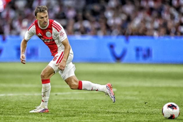 AMSTERDAM , 06-08-2026, Johan Cruijff ArenA , season 2026 2027 , UEFA Conference League play-off football . Match between Ajax and Shelbourne FC 3-1. Picture shows Ajax player Youri Regeer Ajax - Shelbourne  x205513342x Copyright: