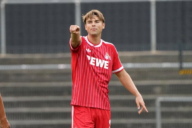 07.08.2026, Fussball, Köln, Testspiel, Freundschaftsspiel, 1.FC Köln vs Real Sociedad San Sebastian , Franz Kremer stadion Köln, joel schied 1.FC Köln, Aktion, Einzelbild *** August 7, 2026, Soccer, Cologne, Exhibition Match, Friendly Match, 1. FC Köln vs. Real Sociedad San Sebastián, Franz Kremer Stadium, Cologne, Joel Schied (1. FC Köln), Action, Still Image