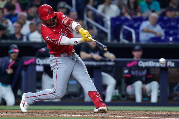 Baseball, MLB, Miami Marlins v Los Angeles Angels