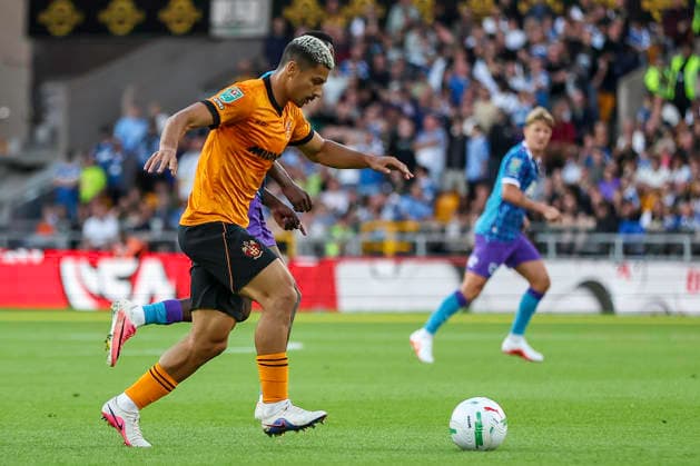 Wolverhampton Wanderers v Port Vale - Carabao Cup First Round Andre of Wolverhampton Wanderers in defensive action during the Carabao Cup First Round match between Wolverhampton Wanderers and Port Vale at Molineux, Wolverhampton. Wolverhampton West Midlands United Kingdom  Copyright: xMIxNewsx originalFilename:fletcher-wolverha260807_nppax.jpg