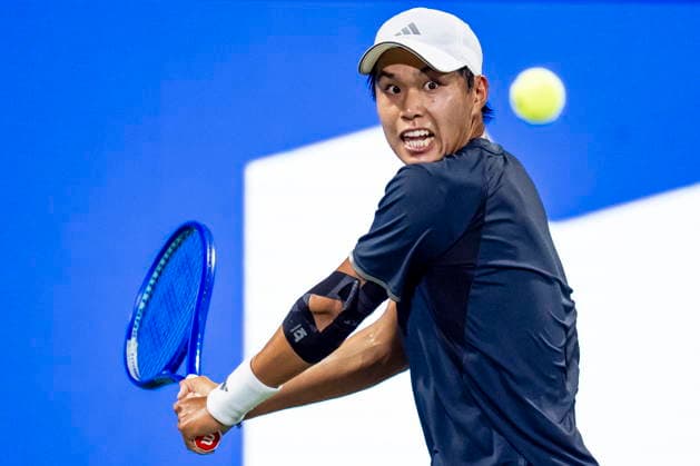 August 7, 2026, Montreal, Pq, Canada: Learner Tien from the United StatesÃ‚ returns the ball from Tommy Paul from the United States on day six of the National Bank Open tennis tournament in Montreal on Friday, August 7, 2026. Canada News - August 7, 2026  - ZUMAc35_ 20260807_zaf_c35_093 Copyright: xChristopherxKatsarovx