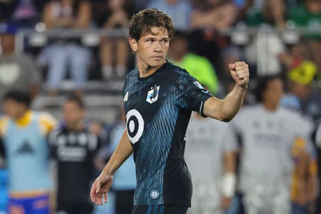 August 7, 2026, St. Paul, Minnesota, United States: Minnesota United FC midfielder WIL TRAPP (20) pumps his fist to celebrate making a shot. Minnesota United hosted Tigres UANL August 7th. The teams faced off at Allianz Field in St. Paul, Minnesota. Tigres UANL was victorious in a penalty shootout. St. Paul United States - ZUMAt166 20260807_zsp_t166_036 Copyright: xMichaelxTurnerx