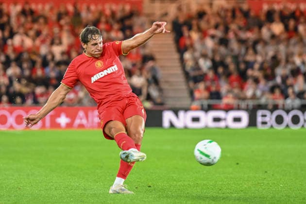 Middlesbrough v Wrexham - Carabao Cup First Round Callum Brittain of Middlesbrough during the Carabao Cup 1st Round match between Middlesbrough and Wrexham at the Riverside Stadium in Middlesbrough, United Kingdom. Middlesbrough North Yorkshire United Kingdom  Copyright: xMIxNewsx originalFilename:fletcher-middlesb260807_npE8R.jpg