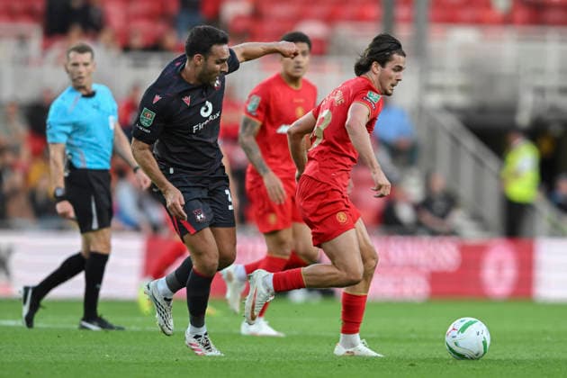 Middlesbrough v Wrexham - Carabao Cup First Round Leo Castledine of Middlesbrough during the Carabao Cup 1st Round match between Middlesbrough and Wrexham at the Riverside Stadium in Middlesbrough, United Kingdom. Middlesbrough North Yorkshire United Kingdom  Copyright: xMIxNewsx originalFilename:fletcher-middlesb260807_npmlm.jpg