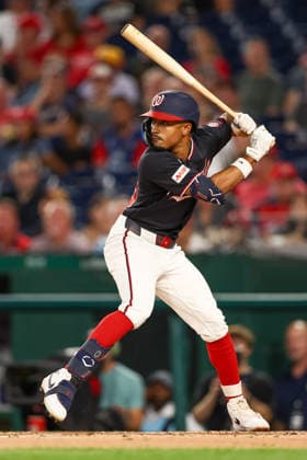 August 7, 2026, Washington D.C, District Of Columbia, United States: Washington, DC; Washington Nationals second baseman Nasim NuoÂ±ez (26) bats during the Major League Baseball game between the Washington Nationals and the Cincinnati Reds at Nationals Park on Friday, August 7, 2026. The Nationals beat the Reds 5-3. Washington D.C United States - ZUMAp258 20260807_znp_p258_005 Copyright: xStevexPrakopex