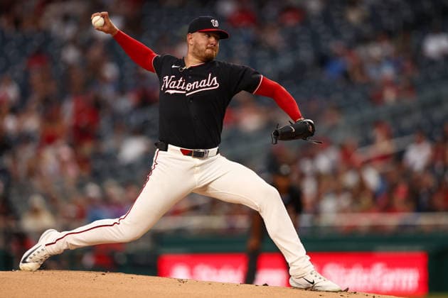 August 7, 2026, Washington D.C, District Of Columbia, United States: Washington, DC; Washington Nationals pitcher Cade Cavalli (24) delivers a pitch during the Major League Baseball game between the Washington Nationals and the Cincinnati Reds at Nationals Park on Friday, August 7, 2026. The Nationals beat the Reds 5-3. MLB, Baseball Herren, USA Washington Nationals 5:3 Cincinnati Reds  - ZUMAp258 20260807_znp_p258_014 Copyright: xStevexPrakopex