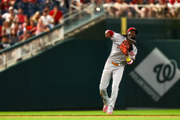 August 7, 2026, Washington D.C, District Of Columbia, United States: Washington, DC; Cincinnati Reds shortstop Elly de la Cruz (44) throws to first base during the Major League Baseball game between the Washington Nationals and the Cincinnati Reds at Nationals Park on Friday, August 7, 2026. The Nationals beat the Reds 5-3. MLB, Baseball Herren, USA Washington Nationals 5:3 Cincinnati Reds  - ZUMAp258 20260807_znp_p258_050 Copyright: xStevexPrakopex