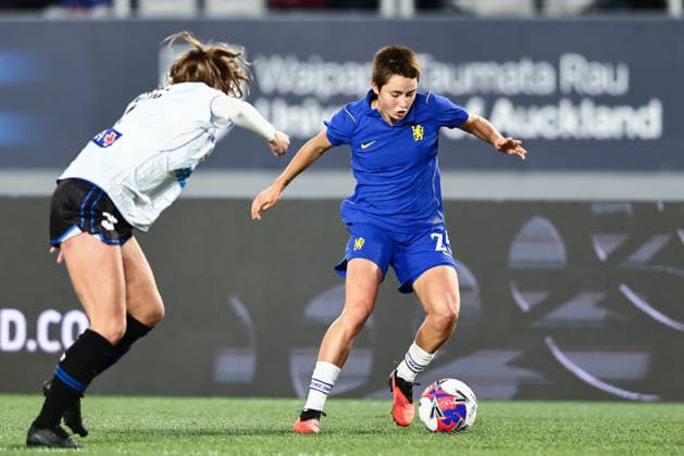 Chelsea Women v Auckland FC Women s Invitational XI Pre-Season Friendly Lola Brown of Chelsea Women during the Pre-Season Friendly match at Eden Park, Auckland 08 08 2026 UK Newspapers OUT Copyright: xAlexxLeechx FIL-23738-0058
