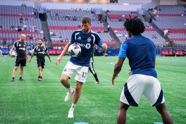 VANCOUVER, CANADA - AUGUST 7: Thomas Muller of Vancouver Whitecaps FC during warm ups before during the Leagues Cup group stage match between Vancouver Whitecaps FC and FC Juarez at BC Place Stadium on August 7, 2026 in Vancouver, British Columbia, Canada.  Copyright: xAmyxElle SPPx Sportspressphoto_SPR202226