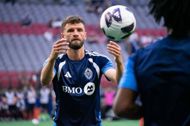VANCOUVER, CANADA - AUGUST 7: Thomas Muller of Vancouver Whitecaps FC during warm ups before during the Leagues Cup group stage match between Vancouver Whitecaps FC and FC Juarez at BC Place Stadium on August 7, 2026 in Vancouver, British Columbia, Canada.  Copyright: xAmyxElle SPPx Sportspressphoto_SPR202229