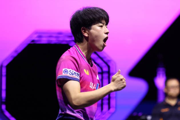 Hiroto Shinozuka (JPN), AUGUST 8, 2026 - Table tennis, Tischtennis : WTT Champions Yokohama 2026 Men s Singles Quarter-final at Yokohama BUNTAI, Kanagawa, Japan.  aflo_340353293 YUTAKAx