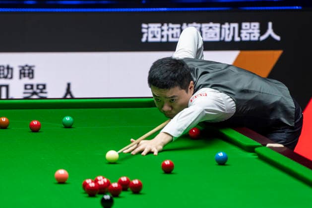 (260808) -- TAIYUAN, Aug. 8, 2026 -- Ding Junhui of China competes during the round 1 match between Ding Junhui of China and David Gilbert of England at China Open 2026 snooker tournament in Taiyuan, north China s Shanxi Province, Aug. 8, 2026. ) (SP)CHINA-TAIYUAN-SNOOKER-CHINA OPEN-ROUND 1 (CN) CaoxYang 