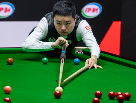 (260808) -- TAIYUAN, Aug. 8, 2026 -- Ding Junhui of China competes during the round 1 match between Ding Junhui of China and David Gilbert of England at China Open 2026 snooker tournament in Taiyuan, north China s Shanxi Province, Aug. 8, 2026. ) (SP)CHINA-TAIYUAN-SNOOKER-CHINA OPEN-ROUND 1 (CN) CaoxYang 