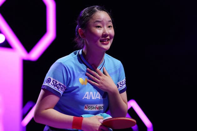 Miwa Harimoto (JPN), AUGUST 8, 2026 - Table tennis, Tischtennis : WTT Champions Yokohama 2026 Women s Singles Quarter-final at Yokohama BUNTAI, Kanagawa, Japan.  aflo_340355339 YUTAKAx
