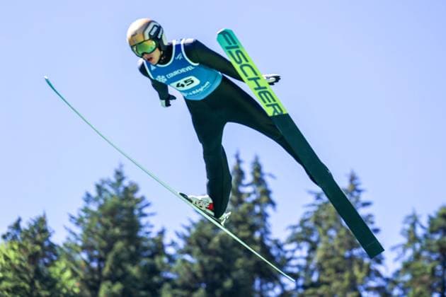 SAUT A SKI COUPE MONDE COURCHEVEL PHOTOPQR LE DAUPHINE Tom PHAM VAN SUU ; Courchevel ; 08 08 2026 ; A Courchevel (Savoie), le 8 août 2026. Coupe du monde de saut à ski. Sur notre photo : Jules Chervet. Photo : Tom Pham Van Suu Le Dauphiné Libéré Courchevel (Savoie), August 8, 2026. Ski jumping, Skispringen, Ski, nordisch World Cup. Courchevel Savoie Rhône-Alpes France  Copyright: xPHOTOPQR LExDAUPHINE MAXPPPxTomxPHAMxVANxSUUx 20260808JDL4744 20260808JDL4744