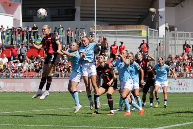 08.08.2026, xgrfx, Fussball Testspiel Frauen, Bayer Leverkusen - Feyenoord Rotterdam v.l. Tor, Cornelia Kramer zum 3:0 (Bayer Leverkusen) (DFL DFB REGULATIONS PROHIBIT ANY USE OF PHOTOGRAPHS as IMAGE SEQUENCES and or QUASI-VIDEO) Leverkusen *** August 8, 2026, xgrfx, Women s Soccer Friendly, Bayer Leverkusen vs. Feyenoord Rotterdam, Goal, Cornelia Kramer on the 3–0 Bayer Leverkusen DFL DFB REGULATIONS PROHIBIT ANY USE OF PHOTOGRAPHS as IMAGE SEQUENCES and or QUASI-VIDEO Leverkusen