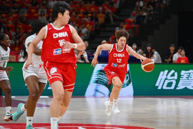 HAIKOU, CHINA - AUGUST 07: Chen Yujie of Team China dribbles the ball during the first match of the 2026 Women s Basketball Warm-Up Match between China and Nigeria on August 7, 2026 in Haikou, Hainan Province of China. China defeated Nigeria 70-67 in the game.  Copyright: xVCGx 111658791734