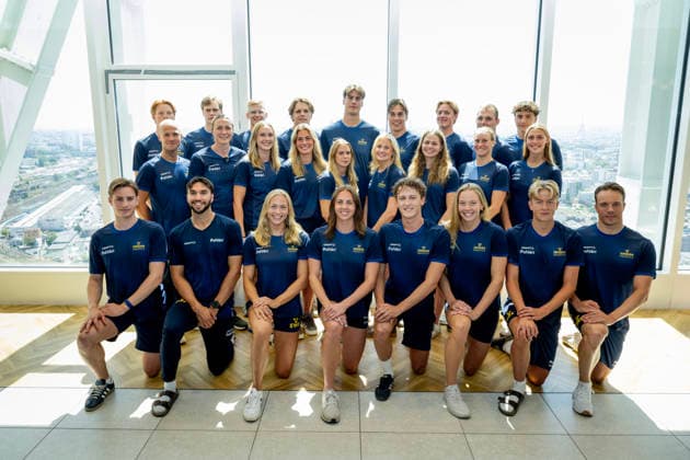 Swimming, European Championships in Paris, Team Sweden, photo shoot