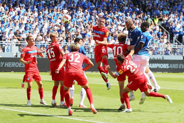 08.08.2026, xtvx, Fussball 2.Bundesliga, SV Darmstadt 98 - Holstein Kiel v.l. Goal scored, Tor zum 2:2 Aleksandar Vukotic (SV Darmstadt 98) (DFL DFB REGULATIONS PROHIBIT ANY USE OF PHOTOGRAPHS as IMAGE SEQUENCES and or QUASI-VIDEO) Darmstadt *** August 8, 2026, xtvx, Soccer 2. Bundesliga, SV Darmstadt 98 vs. Holstein Kiel: Goal scored, goal making it 2–2 by Aleksandar Vukotic, SV Darmstadt 98. DFL and DFB regulations prohibit any use of photographs as image sequences and or quasi-video. Darmstadt