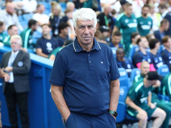 Soccer - Friendly Match Photo by IPA ABACAPRESS.COM87322017 - August 8, 2026: Brighton vs. AS Roma (Friendly). Sports; Soccer; Pictured: Gasperini (Photo by Gino Mancini) Brighton  Copyright: xIPAxSport ABACAx