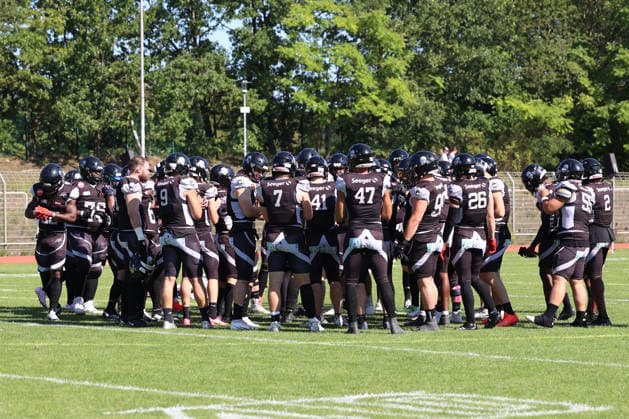 2026_08_08, Berlin Rebels vs Dresden Monarchs, GFL, Mommsenstadion, Berlin Berlin Rebels vor dem Spiel *** August 8, 2026, Berlin Rebels vs. Dresden Monarchs, GFL, Mommsenstadion, Berlin Berlin Rebels before the game
