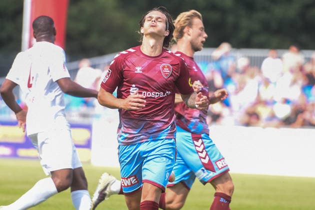 Fußball I Herren I Saison 2026-2027 I Regionalliga Nord I 2. Spieltag I SC Weiche Flensburg 08 - Eimsbütteler TV I 08.08.2026 Nick Selutin (9, SC Weiche Flensburg 08) *** Soccer I Men s Team I 2026–2027 Season I Regionalliga Nord I Matchday 2 I SC Weiche Flensburg 08 vs. Eimsbütteler TV I August 8, 2026 Nick Selutin 9, SC Weiche Flensburg 08 Copyright: xLobeca JanxKirschnerx