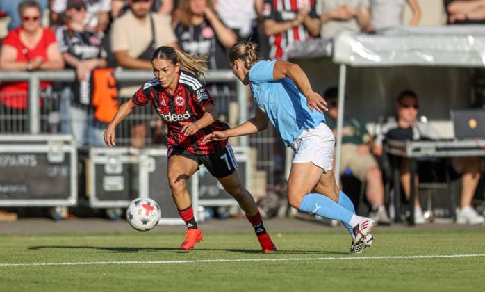 GER, Frankfurt, Eintracht Frankfurt vs Malmö FF, UEFA Womens Champions League, Fussball, UEFA, Spielzeit 2026 2027, Stadion am Brentanobad, Qualifikation, Finale im Bild: Ereleta Memeti (Eintracht Frankfurt Frauen 7) DFB DFL REGULATIONS PROHIBIT ANY USE OF PHOTOGRAPHS AS IMAGE SEQUENCES AND OR QUASI-VIDEO, 08.08.2026 *** GER, Frankfurt, Eintracht Frankfurt vs. Malmö FF, UEFA Women s Champions League, Soccer, UEFA, 2026–2027 Season, Stadion am Brentanobad, Qualifying Round, Final Photo: Ereleta Memeti, Eintracht Frankfurt Women’s Team 7. DFB and DFL regulations prohibit any use of photographs as image sequences and or quasi-video, August 8, 2026 Copyright: HMBxMedia HendrikxHamelau