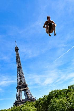 Maike Elena Halbisch of Germany competes in the High Diving Women s 20m Final during the European Aquatics Championships at the River Seine in Paris (France), August 8, 2026. Andrea Masini Deepbluemedia Insidefoto