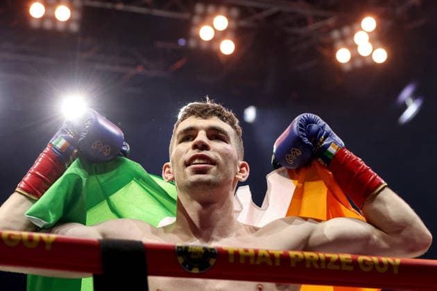 Zuffa Boxing 10, 3Arena, Dublin 8 8 2026 Stevie McKenna celebrates after the fight Stevie McKenna celebrates after the fight 8 8 2026  Copyright: xx NE1L3795