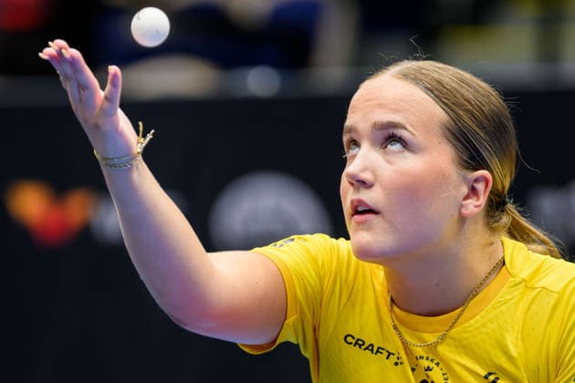 260808 Alice Nilsson of Sweden during a qualifications Table tennis, Tischtennis match at the WTT Europe Smash on August 8, 2026 in Malmö. Photo: Mathilda Schuler BILDBYRAN kod MA MA1012 bordtennis table tennis pingis wtt grand smash bbeng sweden sverige *** 260808 Alice Nilsson of Sweden during a table tennis qualifying match at the WTT Europe Smash on August 8, 2026, in Malmö. Photo by Mathilda Schuler, BILDBYRAN, code MA MA1012: table tennis, pingis, WTT Grand Smash, BBENG, Sweden  Copyright: MATHILDAxSCHULER BB260808MA041