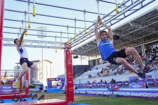 2026 European Modern pentathlon, moderner Fünfkampf Championships in Istanbul ISTANBUL, TURKIYE - AUGUST 8: Athletes compete during the 2026 European Senior Modern Pentathlon Championships hosted at the Burhan Felek Sports Complex in Istanbul, Turkiye, on August 8, 2026. Bunyamin Celik Anadolu Istanbul Turkey. Editorial use only. Please get in touch for any other usage.  Copyright: x2026xAnadoluxBunyaminxCelikx