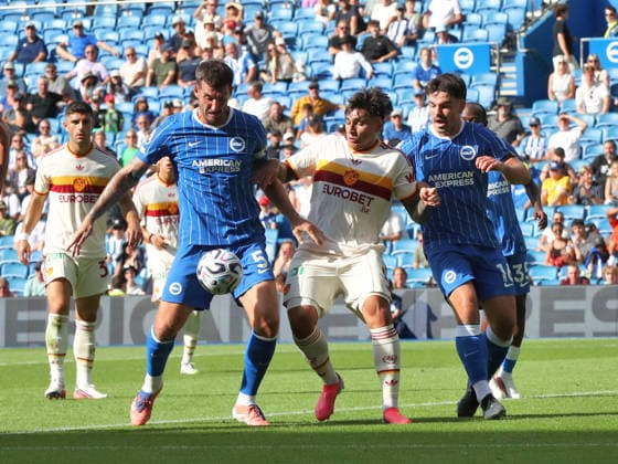 SOCCER - Friendly Match - Brighton and Hove Albion vs. Roma Photo by IPA ABACAPRESS.COM87327597 - August 8, 2026: Brighton vs. AS Roma (Friendly). Sports; Soccer; Pictured: Castro (Photo by Gino Mancini) Brighton  Copyright: xIPAxSport ABACAx