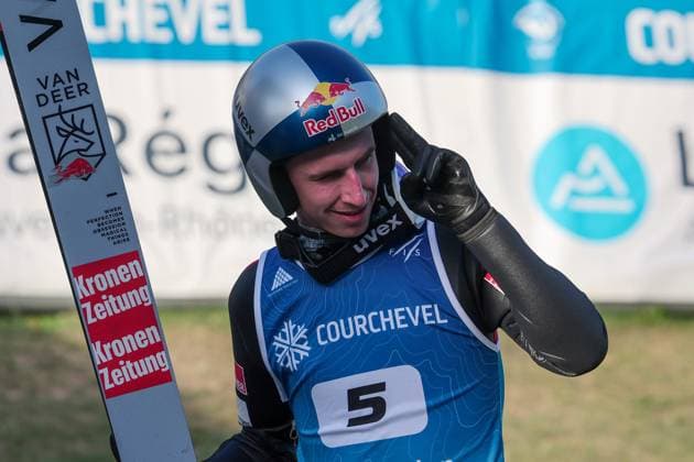 SAUT A SKI COUPE MONDE COURCHEVEL PHOTOPQR LE DAUPHINE Tom PHAM VAN SUU ; Courchevel ; 08 08 2026 ; A Courchevel (Savoie), le 8 août 2026. Coupe du monde de saut à ski. Sur notre photo :Daniel Tschofenig. Photo : Tom Pham Van Suu Le Dauphiné Libéré Ski jumping, Skispringen, Ski, nordisch World Cup in Courchevel on August 8, 2026 Courchevel Savoie Rhône-Alpes France  Copyright: xPHOTOPQR LExDAUPHINE MAXPPPxTomxPHAMxVANxSUUx 20260808JDL5364 20260808JDL5364
