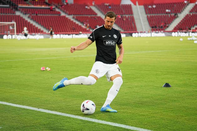 ESP: RCD Mallorca vs Elversberg Pre Season match 2026 2027 Lukas Petkov of Elversberg during Pre Season match between RCD Mallorca and Elversberg played at Estadio de Son Moix, on August 08, 2026 Palma de Mallorca, Spain. Palma de Mallorca Spain Football *** ESP RCD Mallorca vs. Elversberg, 2026–2027 Preseason Match: Lukas Petkov of Elversberg during the preseason match between RCD Mallorca and Elversberg, played at Estadio de Son Moix on August 8, 2026, in Palma de Mallorca, Spain. Palma de Mallorca, Spain. Soccer Copyright: xNandoxTorresx