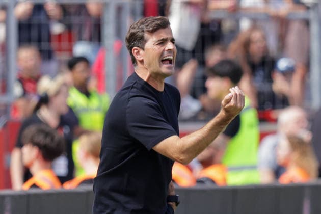 08.08.2026, xgrfx, Fussball Testspiel, Bayer Leverkusen - FC Sevilla v.l. Carles Martinez (Bayer Leverkusen) (DFL DFB REGULATIONS PROHIBIT ANY USE OF PHOTOGRAPHS as IMAGE SEQUENCES and or QUASI-VIDEO) Leverkuseb *** August 8, 2026, xgrfx, Soccer Friendly Match, Bayer Leverkusen vs. FC Sevilla, Carles Martinez, Bayer Leverkusen, DFL, DFB. REGULATIONS PROHIBIT ANY USE OF PHOTOGRAPHS AS IMAGE SEQUENCES AND OR QUASI-VIDEO. Leverkuseb