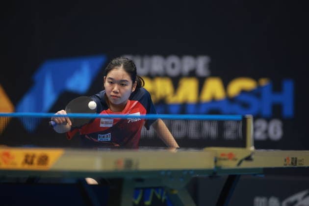 2026 WTT Europe Smash - Sweden - Qualifications Day 1 Tan Zhao Yun of Singapore plays against Hana Arapovic of Croatia during the Women s Singles Qualifying Round 1 at the 2026 Europe Smash in Malmo, Sweden. Malmo Sweden  Copyright: xRemyxGrosx originalFilename:gros-europesm260808_npr4G.jpg