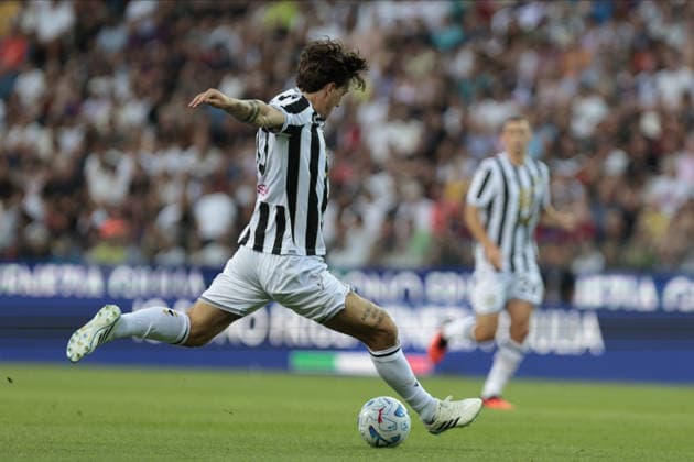 IPA87327963 - UDINESE S NICOLO ZANIOLO during the FVG Cup match between Udinese Calcio and Nottingham Forest Football Club at the Bluenergy Stadium in Udine, Italy, on August 8, 2026.  Copyright: xMattiaxRadoni IPAxSportx xx 87327963