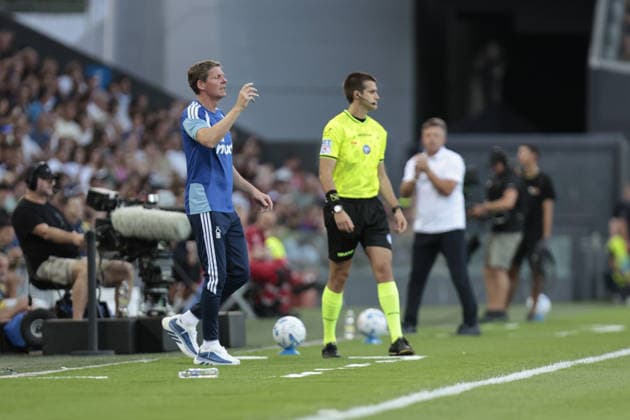 IPA87327975 - Nottingham Forest head coach OLIVER GLASNER during the FVG Cup match between Udinese Calcio and Nottingham Forest Football Club at the Bluenergy Stadium in Udine, Italy, on August 8, 2026.  Copyright: xMattiaxRadoni IPAxSportx xx 87327975