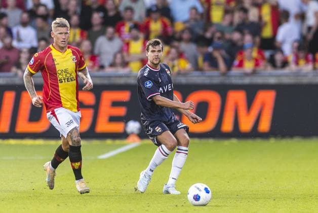 DEVENTER , 08-08-2026 , stadium De Adelaarshordt , season 2026 2027 , Dutch Eredivisie football , match between Go Ahead Eagles and Willem II , picture shows Willem II player Justin Hoogma , final score 4-1 Go Ahead Eagles - Willem II  x205557504x Copyright: