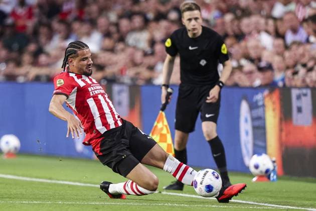 EINDHOVEN , 08-08-2026 , Philips stadium , season 2026 2027 , Dutch Eredivisie football , match between PSV and Fortuna Sittard , picture shows PSV Player Armando Obispo PSV - Fortuna  x205557885x Copyright: