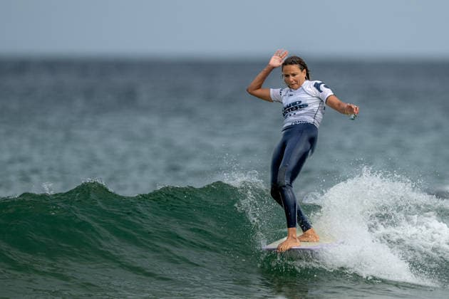 Surfing, Boardmasters 2026, World Surf League Alice Lemoigne (France) Winner of the LQS1000 Longboard Pro Finals at the Boardmasters 2026 surfing championships at Fistral Beach, Newquay, UK on 8 August 2026. Newquay Fistral Beach Hampshire UK Editorial use only , Copyright: xStevexBaileyx PSI-24643-0448