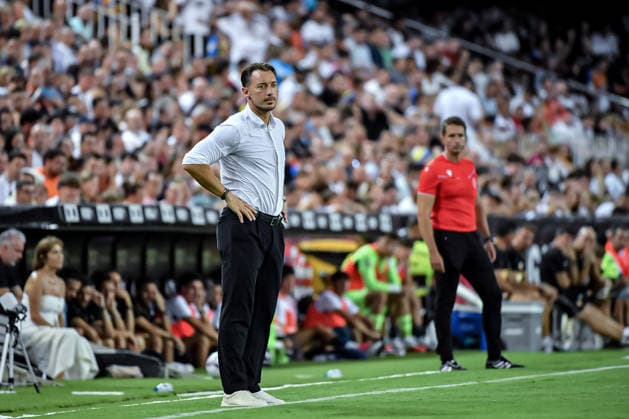 ESP: Valencia CF v Newcastle CF Pre Season match 2026 2027 Matthias Jaissle of Newcastle during Pre Season match between Valencia CF VS Newcastle played at Estadio Mestalla, Valencia on August 08, 2026 Valencia, Spain. Valencia Spain Football *** ESP Valencia CF vs. Newcastle CF, 2026–2027 Preseason Match: Matthias Jaissle of Newcastle during the preseason match between Valencia CF and Newcastle played at Estadio Mestalla in Valencia on August 8, 2026. Valencia, Spain. Valencia, Spain. Soccer Copyright: xLeopoldxSoglox