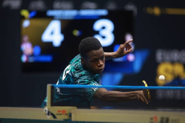 2026 WTT Europe Smash - Sweden - Qualifications Day 1 John Oyebode of Italy plays against Edward Ly of Canada during the Men s Singles Qualifying Round 1 at the 2026 Europe Smash in Malmo, Sweden, on august 08, 2026. Malmo Sweden  Copyright: xRemyxGrosx originalFilename:gros-europesm260808_npkRu.jpg